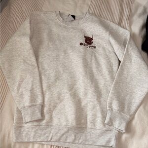 On The Road Heather Gray Graphic Crewneck Sweater